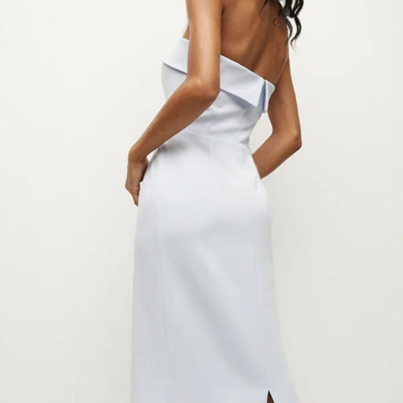 Veronica Beard Absol Dress Elegant Light Blue Sleeveless Dress - Picture 2 of 4